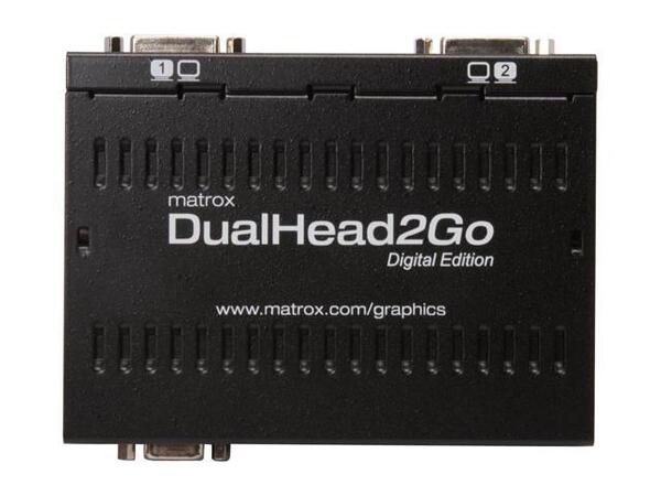 Външен мулти-дисплей адаптер Matrox D2G-A2D-IF за едновременна работа на 2 монитора с VGA вход Външен мулти-дисплей адаптер Matrox D2G-A2D-IF за едновременна работа на 2 монитора с VGA вход
