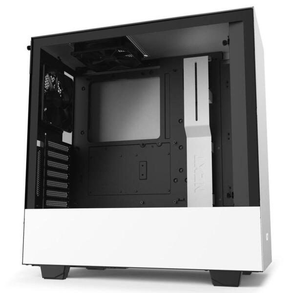 Кутия NZXT H510i Matte White/Black Кутия NZXT H510i Matte White/Black