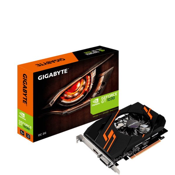 Видео карта GIGABYTE GeForce® GT 1030 OC 2GB GDDR5 64 bit, DVI-D, HDMI Видео карта GIGABYTE GeForce® GT 1030 OC 2GB GDDR5 64 bit, DVI-D, HDMI