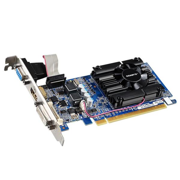 Видео карта GIGABYTE GV-N210D3-1GI, 1GB, GDDR3, 64 bit, DVI-I, D-Sub, HDMI, rev 6.1 Видео карта GIGABYTE GV-N210D3-1GI, 1GB, GDDR3, 64 bit, DVI-I, D-Sub, HDMI, rev 6.1