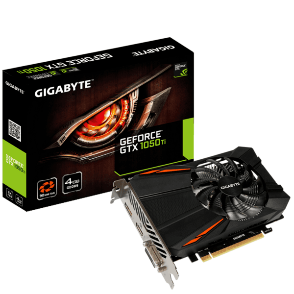 Видео карта GIGABYTE GeForce GTX 1050 Ti D5 4G GV-N105TD5-4GD, GDDR5, 128 bit, DVI-D, DisplayPort, HDMI Видео карта GIGABYTE GeForce GTX 1050 Ti D5 4G GV-N105TD5-4GD, GDDR5, 128 bit, DVI-D, DisplayPort, HDMI