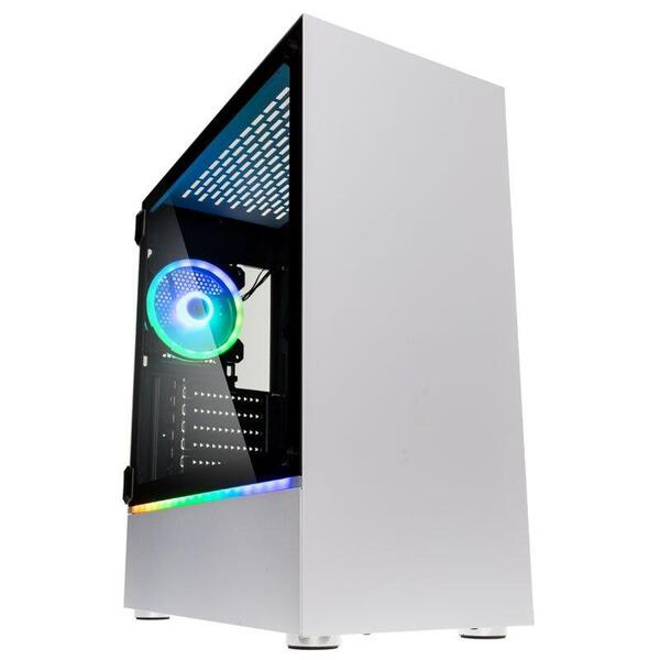 Кутия Kolink Bastion RGB TG Mid-tower White Кутия Kolink Bastion RGB TG Mid-tower White