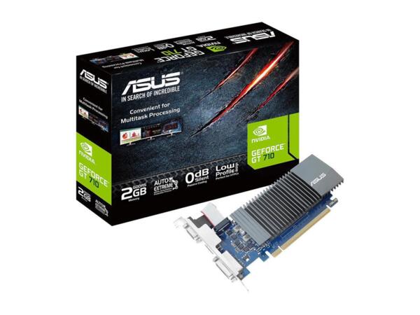Видео карта ASUS GeForce GT 710, 2GB, GDDR5, 64 bit, D-Sub, DVI-D, HDMI GT710-SL-2GD5-BRK Видео карта ASUS GeForce GT 710, 2GB, GDDR5, 64 bit, D-Sub, DVI-D, HDMI GT710-SL-2GD5-BRK