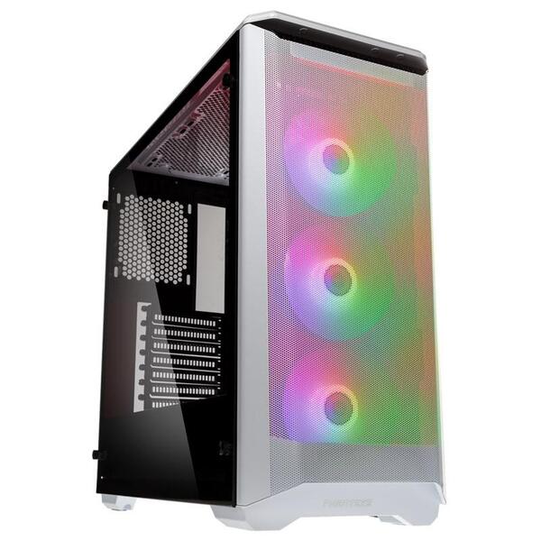 Кутия Phanteks P400A TG ARGB Mid-tower, Бял Кутия Phanteks P400A TG ARGB Mid-tower, Бял