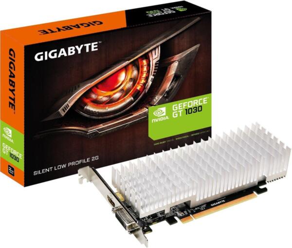 Видео карта GIGABYTE GeForce® GT 1030 2GB GDDR5 64 bit, Silent, Low Profile, DVI-D, HDMI Видео карта GIGABYTE GeForce® GT 1030 2GB GDDR5 64 bit, Silent, Low Profile, DVI-D, HDMI