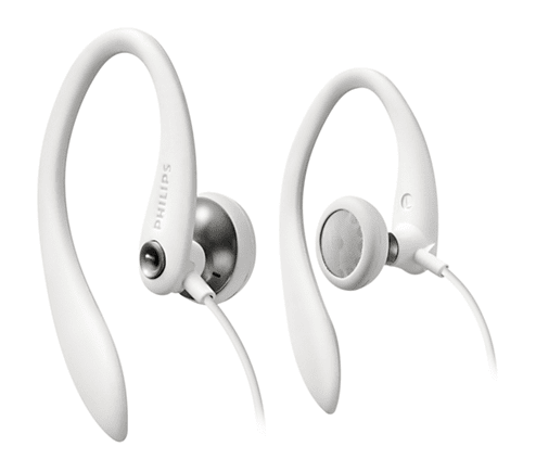 Philips Flexible Fit Слушалки 15 мм мембрани/отворен гръб, Скоба за ухо, цвят бял Philips Flexible Fit Слушалки 15 мм мембрани/отворен гръб, Скоба за ухо, цвят бял