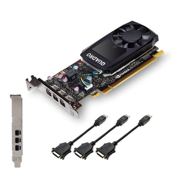 Видео карта PNY NVIDIA Quadro P400 DVI, 2GB, GDDR5, 64 bit, DVI адаптер Видео карта PNY NVIDIA Quadro P400 DVI, 2GB, GDDR5, 64 bit, DVI адаптер