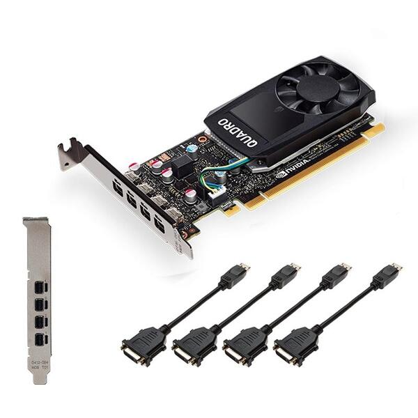 Видео карта PNY NVIDIA Quadro P620 DVI, 2GB, GDDR5, 128 bit, DVI адаптер Видео карта PNY NVIDIA Quadro P620 DVI, 2GB, GDDR5, 128 bit, DVI адаптер