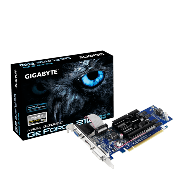 VGA GIGABYTE GeForce CUDA GT 210 6.0, 1GB DDR3 (64 Bit), HDMI, DVI, D-SUB, LP, BOX VGA GIGABYTE GeForce CUDA GT 210 6.0, 1GB DDR3 (64 Bit), HDMI, DVI, D-SUB, LP, BOX