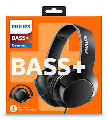 Philips слушалки с микрофон BASS+, цвят: черен Philips слушалки с микрофон BASS+, цвят: черен