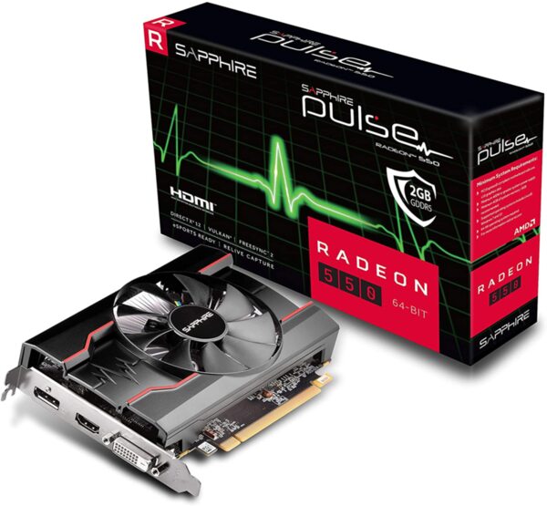 Видео карта Sapphire PULSE RADEON RX 550 2G GDDR5 HDMI / DVI-D / DP OC (64-BIT, UEFI) Видео карта Sapphire PULSE RADEON RX 550 2G GDDR5 HDMI / DVI-D / DP OC (64-BIT, UEFI)