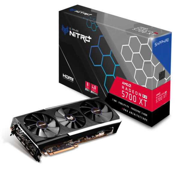 Видео карта Sapphire NITRO+ RADEON RX 5700 XT 8G GDDR6 DUAL HDMI / DUAL DP OC (UEFI) FULL, (Navi), 7nm process Видео карта Sapphire NITRO+ RADEON RX 5700 XT 8G GDDR6 DUAL HDMI / DUAL DP OC (UEFI) FULL, (Navi), 7nm process