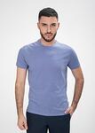 Синя мъжка тениска лен и памук MORELI / Color 1