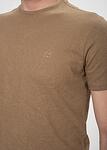 Бежова мъжка тениска лен и памук MORELI / Color 2