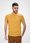 Жълта мъжка тениска лен и памук MORELI / Color 4