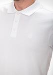 Бяла мъжка тениска с яка DONATO / Color 5