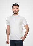 Бяла мъжка тениска с яка RONI / Color 4