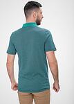 Зелена меланжирана мъжка тениска с яка STEFANO / Color 3