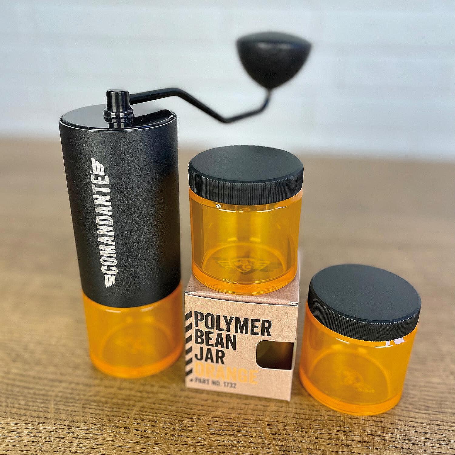 Comandante Bean Jar - Orange Polymer