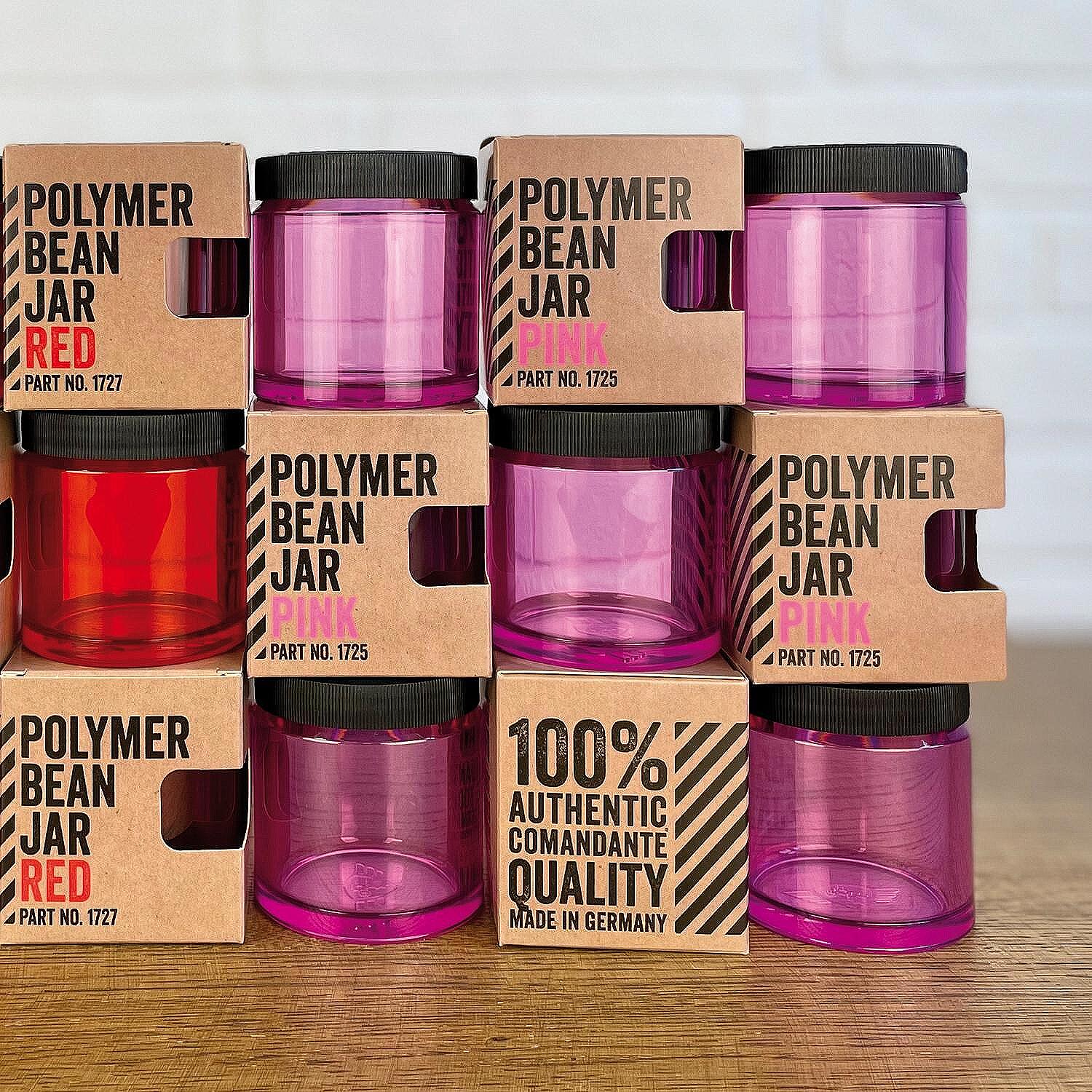 Comandante  Bean Jar - Pink Polymer