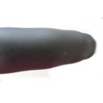 Калъф за волан от естествена кожа - черен (размер M - 37 -39 см.)