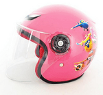 Детска каска за мотор, скутер - червена, розова, синя, жълта