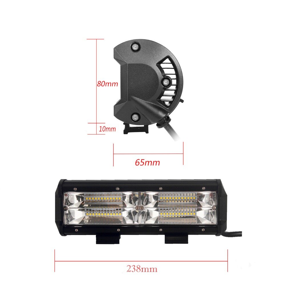 LED Bar/ЛЕД Бар (халоген) - 144W, 23см., за кола 12-24V