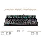 Механична геймърска клавиатура Gamdias 87 keys - HERMES E2 7 color