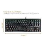 Механична геймърска клавиатура Gamdias 87 keys - HERMES E2 7 color