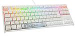 Геймърскa механична Клавиатура Ducky One 2 TKL PBT USB Keyboard, MX-Blue, RGB LED, White