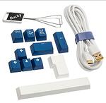 Геймърскa механична Клавиатура Ducky One 2 TKL PBT USB Keyboard, MX-Blue, RGB LED, White