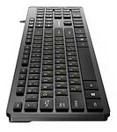 Makki нископрофилна кирилизирана клавиатура Keyboard USB BG - Low profile Chocolate - KB-C14 Black
