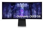 Монитор Samsung Odyssey OLED G8 G85SB 34" CURVED 1800R, 175 Hz, 0.1ms GTG, 3440x1440, 2xUSB-C, Mini DP, Micro HDMI, Speakers, Silver