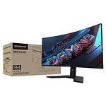 Геймърски Монитор Gigabyte GS34WQC, 34" SS VA WQHD 3440x1440, Curved 1500R, 135Hz, 1ms, HDR Ready