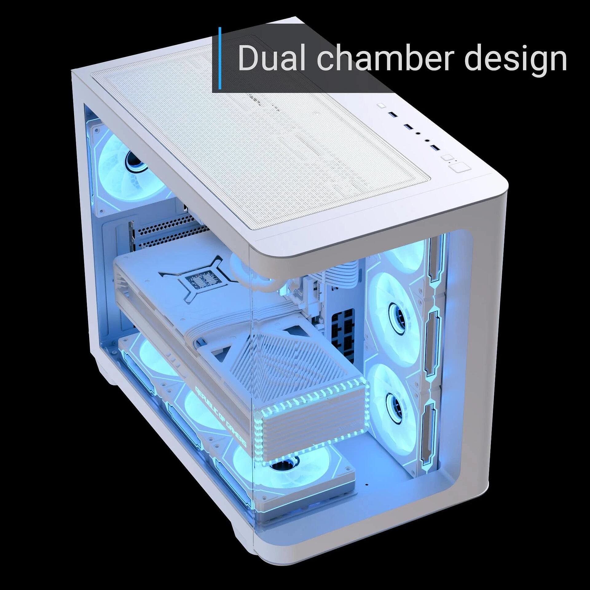 Кутия AeroCool кутия Case ATX - P500C-G-WT-v1 - 4... | DR