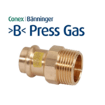 Нипел мъжки Conex Banninger, меден, прес газ, >B< Press Gas