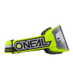 O'Neal B20 Flat черно/бяла маска прозрачна плака