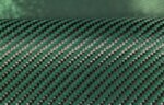 Карбонов плат - зелен - 100см ширина
