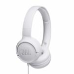 JBL TUNE500 Wired On-Ear Headphones with One-Button Remote and Mic white