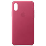 IPHONE X LEATHER CASE PINK