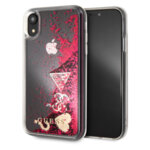 Guess Glitter Case GUHCI61GLHFLRA Hearts iPhone XR