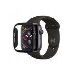 Spigen Thin Fit Case - качествен твърд кейс за Apple Watch 4 (40 mm) (черен)