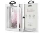 CG Mobilre KLHCI61KSICRO Karl Lagerfeld Karl Iconic Liquid Glitter Case Rose Gold for iPhone XR