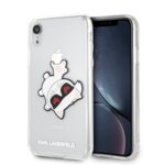 CG Mobile KLHCI61CFHE Karl Lagerfeld Fun Eaten Apple Black Hard Case for iPhone XR