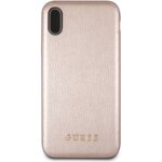 Guess PU Leather Hard Case Iridescent Rose Gold for iPhone XR