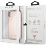 Guess PU Leather Hard Case Iridescent Rose Gold for iPhone XR