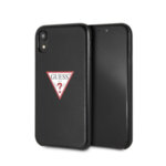 Guess  GUHCI61PTPUBK PU Leather Case Triangle Black pro iPhone XR