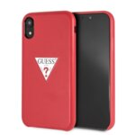 Guess GUHCI61PTPURE PU Leather Case Triangle Red pro iPhone XR