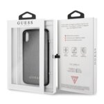 Guess GUHCI61IGLBK PU Leather Hard Case Iridescent Black for iPhone XR