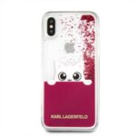 Original KARL LAGERFELD case for iPhone X Fuchsia